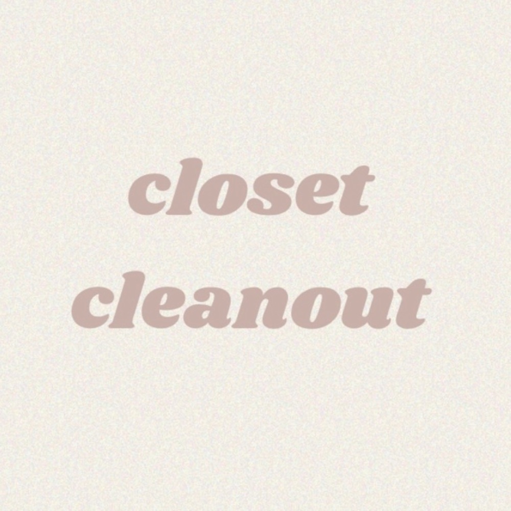 Closet clean out!